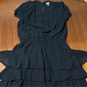 Black Ruffled Dress